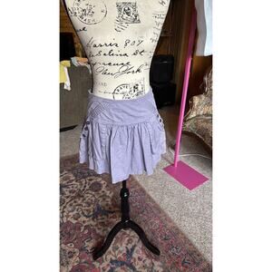 Y2K weekend etam lavender gorpcore mini skirt utility